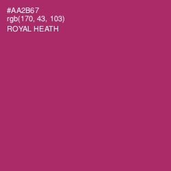 #AA2B67 - Royal Heath Color Image
