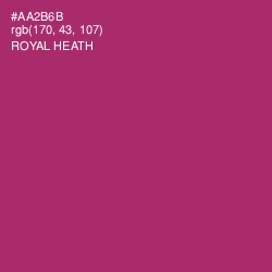 #AA2B6B - Royal Heath Color Image