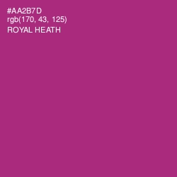 #AA2B7D - Royal Heath Color Image