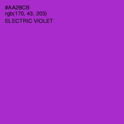 #AA2BCB - Electric Violet Color Image