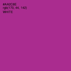 #AA2C8E - Medium Red Violet Color Image