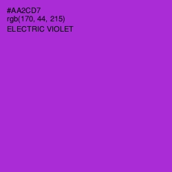 #AA2CD7 - Electric Violet Color Image