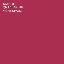 #AA2E4E - Night Shadz Color Image