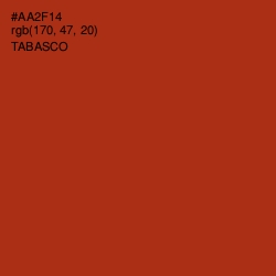 #AA2F14 - Tabasco Color Image