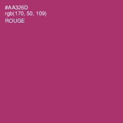 #AA326D - Rouge Color Image