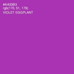 #AA33B3 - Violet Eggplant Color Image