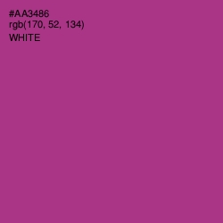 #AA3486 - Medium Red Violet Color Image