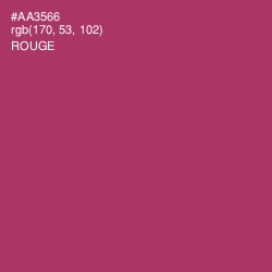 #AA3566 - Rouge Color Image