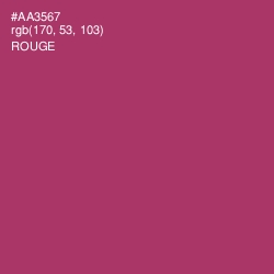 #AA3567 - Rouge Color Image