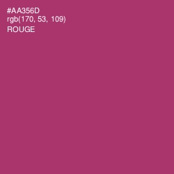 #AA356D - Rouge Color Image