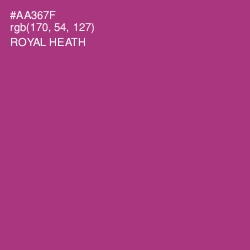 #AA367F - Royal Heath Color Image