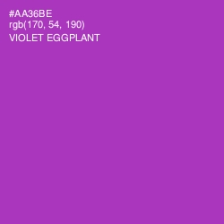 #AA36BE - Violet Eggplant Color Image