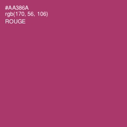 #AA386A - Rouge Color Image