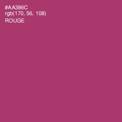 #AA386C - Rouge Color Image