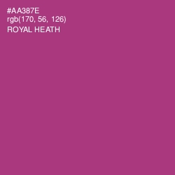 #AA387E - Royal Heath Color Image