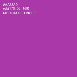 #AA38A9 - Medium Red Violet Color Image