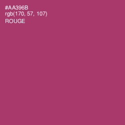 #AA396B - Rouge Color Image