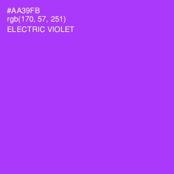 #AA39FB - Electric Violet Color Image