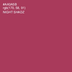 #AA3A5B - Night Shadz Color Image