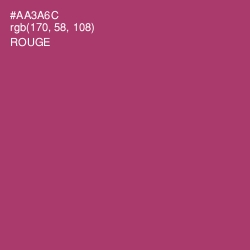#AA3A6C - Rouge Color Image