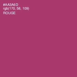 #AA3A6D - Rouge Color Image