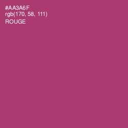 #AA3A6F - Rouge Color Image