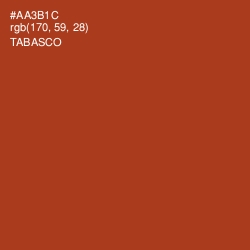 #AA3B1C - Tabasco Color Image