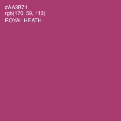#AA3B71 - Royal Heath Color Image