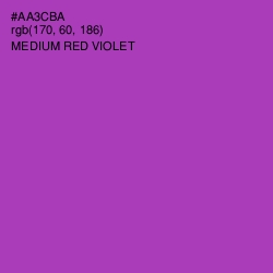 #AA3CBA - Medium Red Violet Color Image