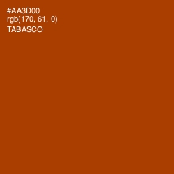 #AA3D00 - Tabasco Color Image