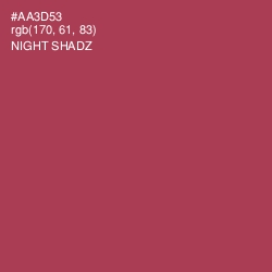#AA3D53 - Night Shadz Color Image