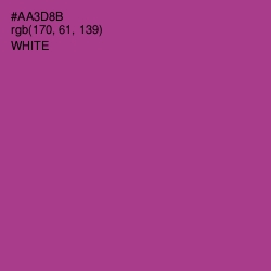 #AA3D8B - Medium Red Violet Color Image