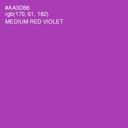 #AA3DB6 - Medium Red Violet Color Image