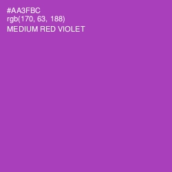 #AA3FBC - Medium Red Violet Color Image