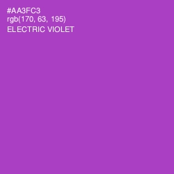 #AA3FC3 - Electric Violet Color Image