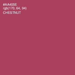 #AA405E - Chestnut Color Image