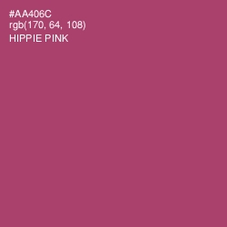 #AA406C - Hippie Pink Color Image