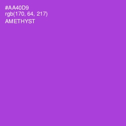 #AA40D9 - Amethyst Color Image