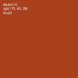 #AA411C - Rust Color Image