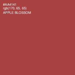 #AA4141 - Apple Blossom Color Image