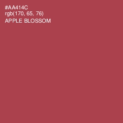 #AA414C - Apple Blossom Color Image