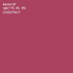 #AA415F - Chestnut Color Image