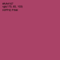 #AA4167 - Hippie Pink Color Image