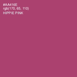 #AA416E - Hippie Pink Color Image