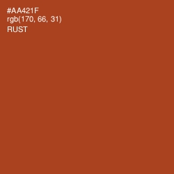 #AA421F - Rust Color Image
