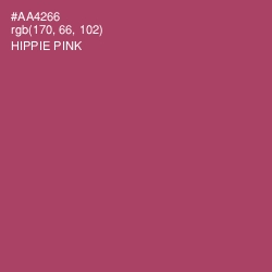 #AA4266 - Hippie Pink Color Image