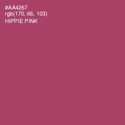 #AA4267 - Hippie Pink Color Image