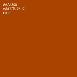 #AA4300 - Fire Color Image