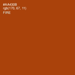 #AA430B - Fire Color Image