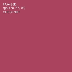 #AA435D - Chestnut Color Image